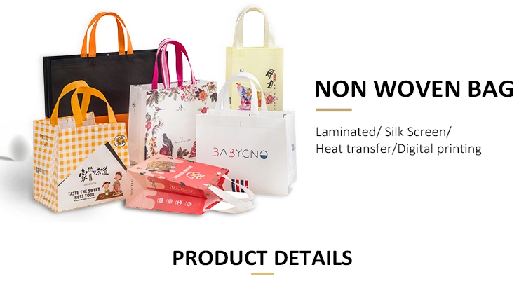 Colorful Custom Reusable Non Woven Eco Bag for Shopping and Promotion Tote Handle Bag