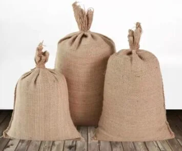 Export Oriented 100% Natural Jute Gunny Sack Bag for Rice Sugar Coffee and Other Grain Products Good Quality