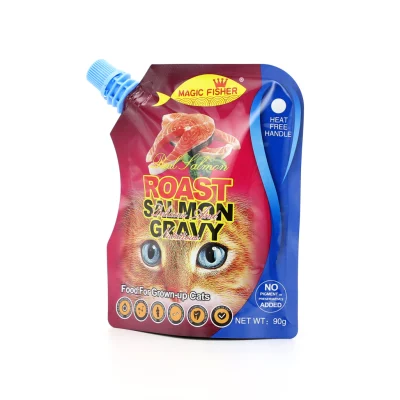 Custom Printed Resealable Foil Plastic Biscuit Snack Animal Feed Dry Packaging Stand up Pet Dog Food Bag with Reseal Zipper