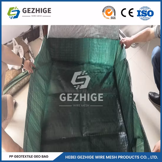 Gezhige Hexagonal Plastic Coated Steel Wire Gabion Net Suppliers 2.0*1.5*1.0 M Gabion Mehs Galvanized China Non-Toxic Geo-Textile Lined Gabion Bag