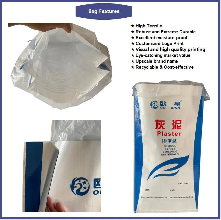 Side Gusset BOPP Laminated Stand up Packaging for Fertilizer with LDPE Liner