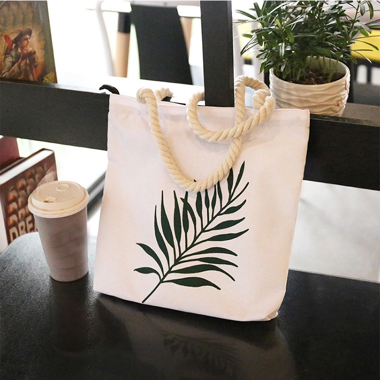 Hot Sale Eco Reusable Fashion Cute Cartoon Cat Korea Simple Handbag Heavy Duty Durable Cotton Canvas Promotional Shopping Tote Bags