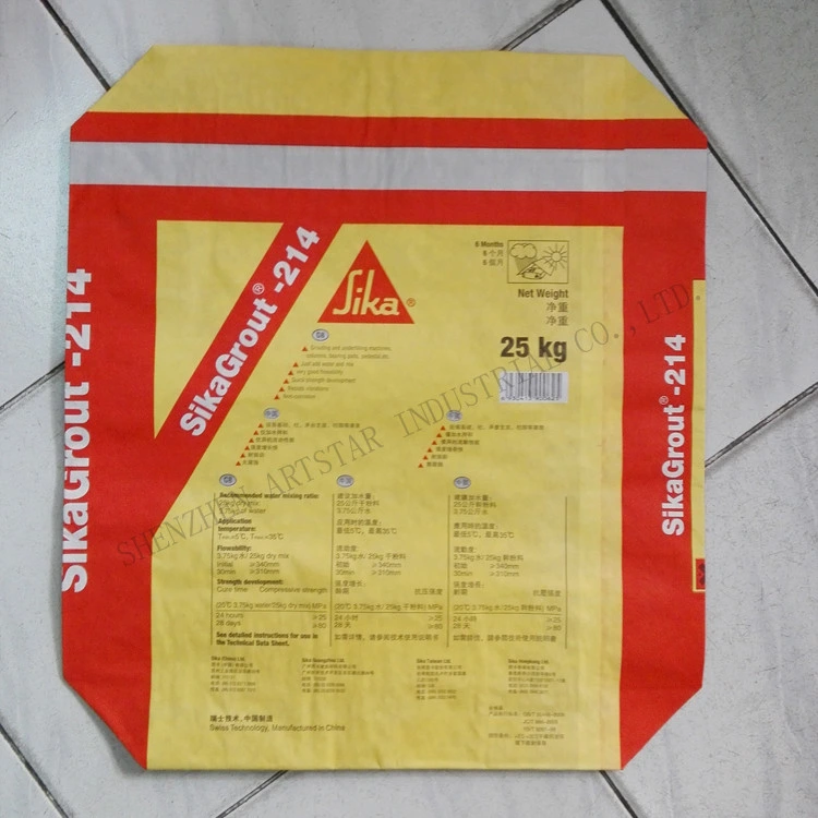 25kg Chemical Paper Packaging Bags for Dry Mortar