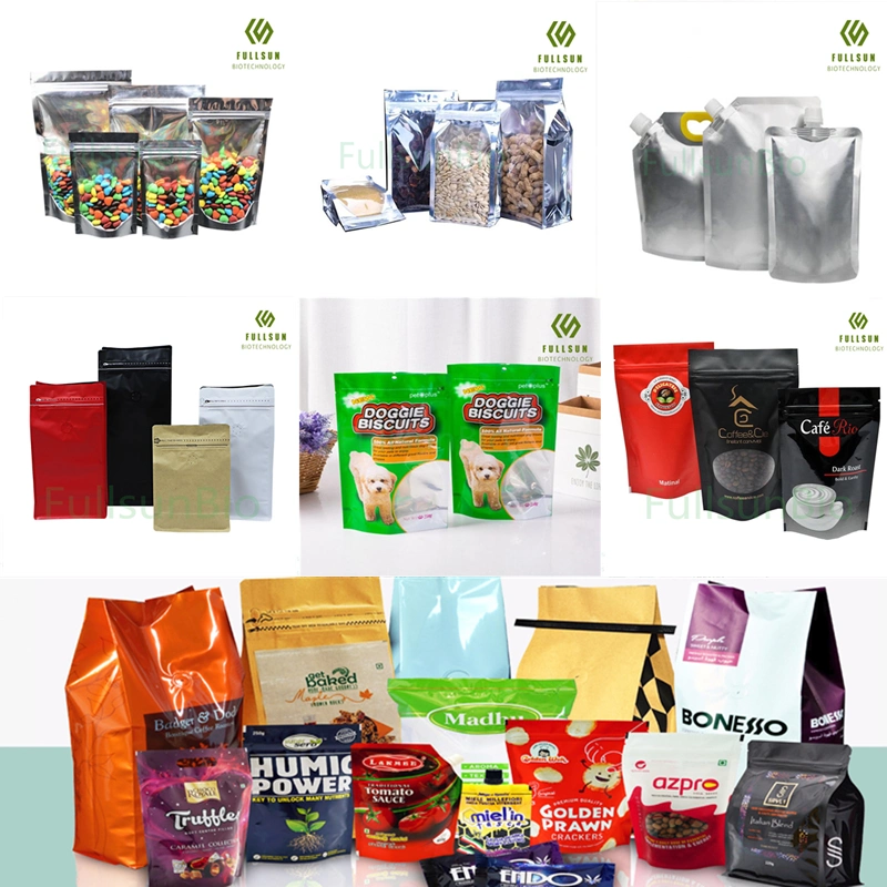 23 Years Experience Packaging Bag Stand up Pouch Coffee Tea Candy Pet Snack Recyclable Zip-Lock Reusable Vacuum Compound Biodegradable Food Plastic Bag