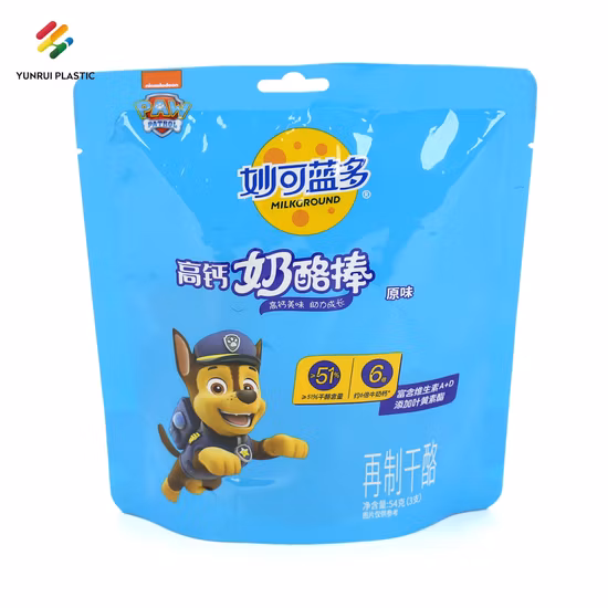 OEM Plastic Stand up Flat Bottom Pet Food Packaging